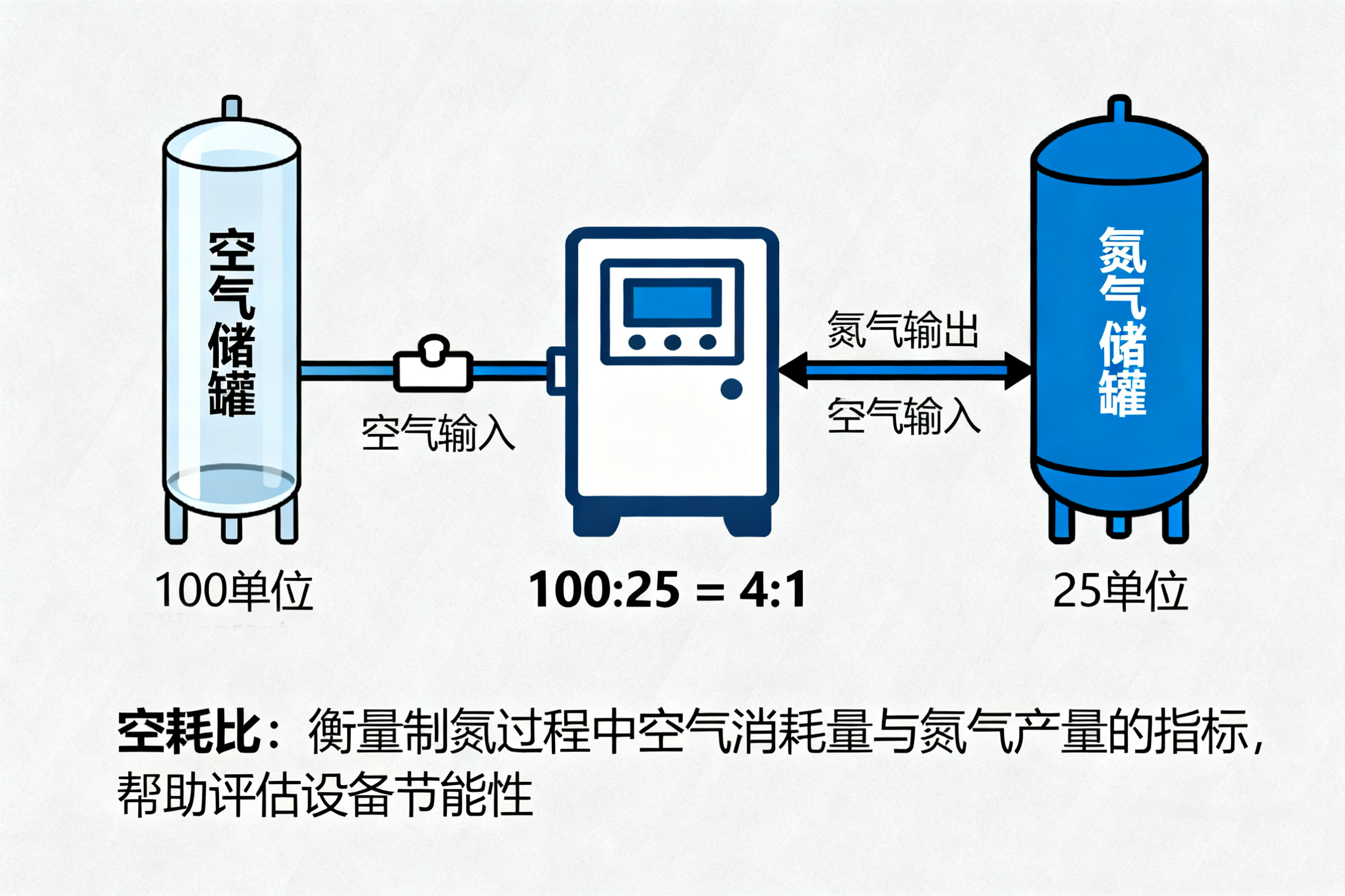 PSA制氮机的“空氮比”受哪些因素影响
